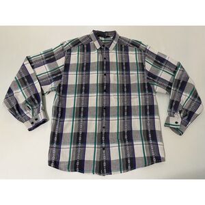 The North Face Button Up Shirt Vintage 90's Aztec‎ Mens Size M-L